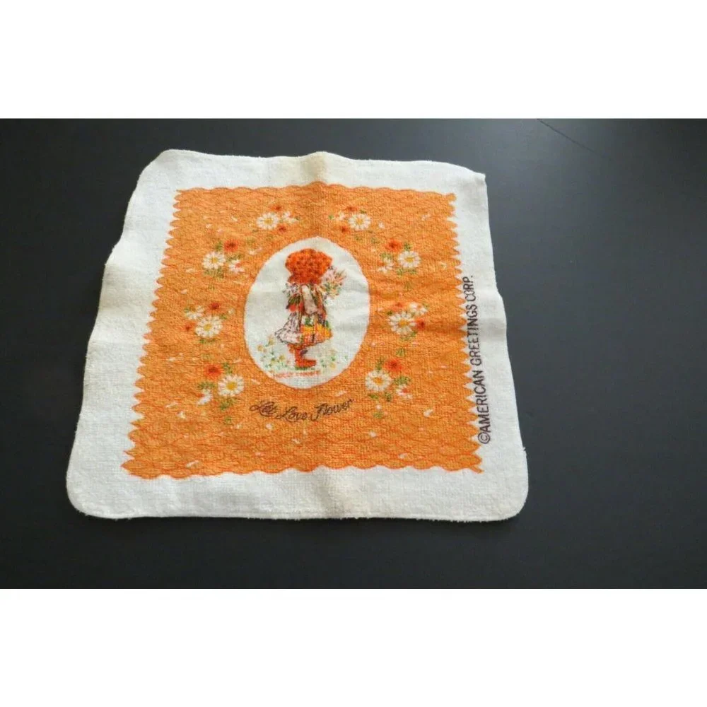 VTG American Greetings Collectible Holly Hobbie Bath Linens Washcloths 1…
